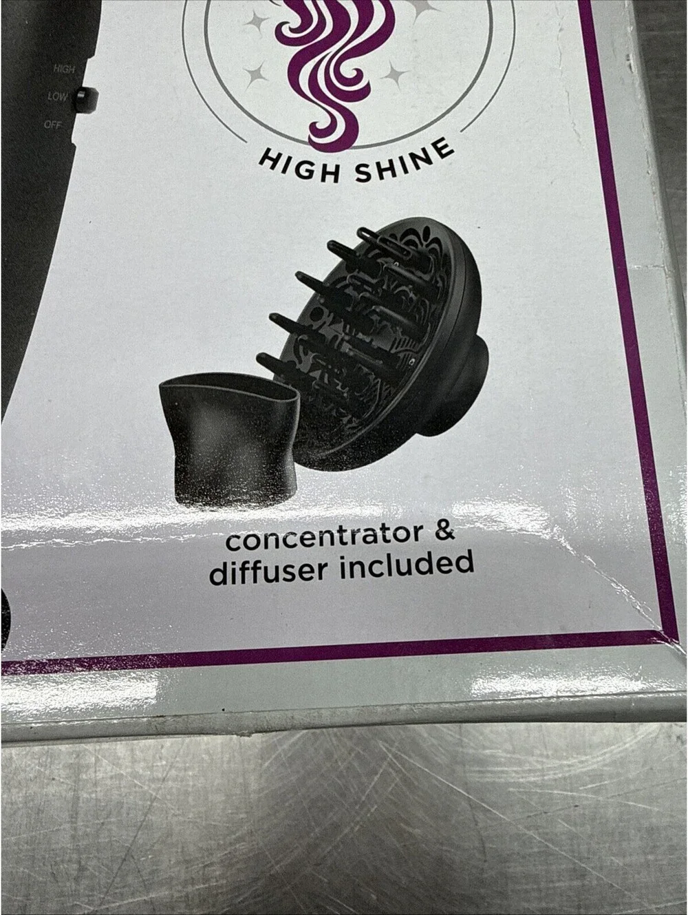 Radiance Boost Charcoal Gray Hair Dryer
